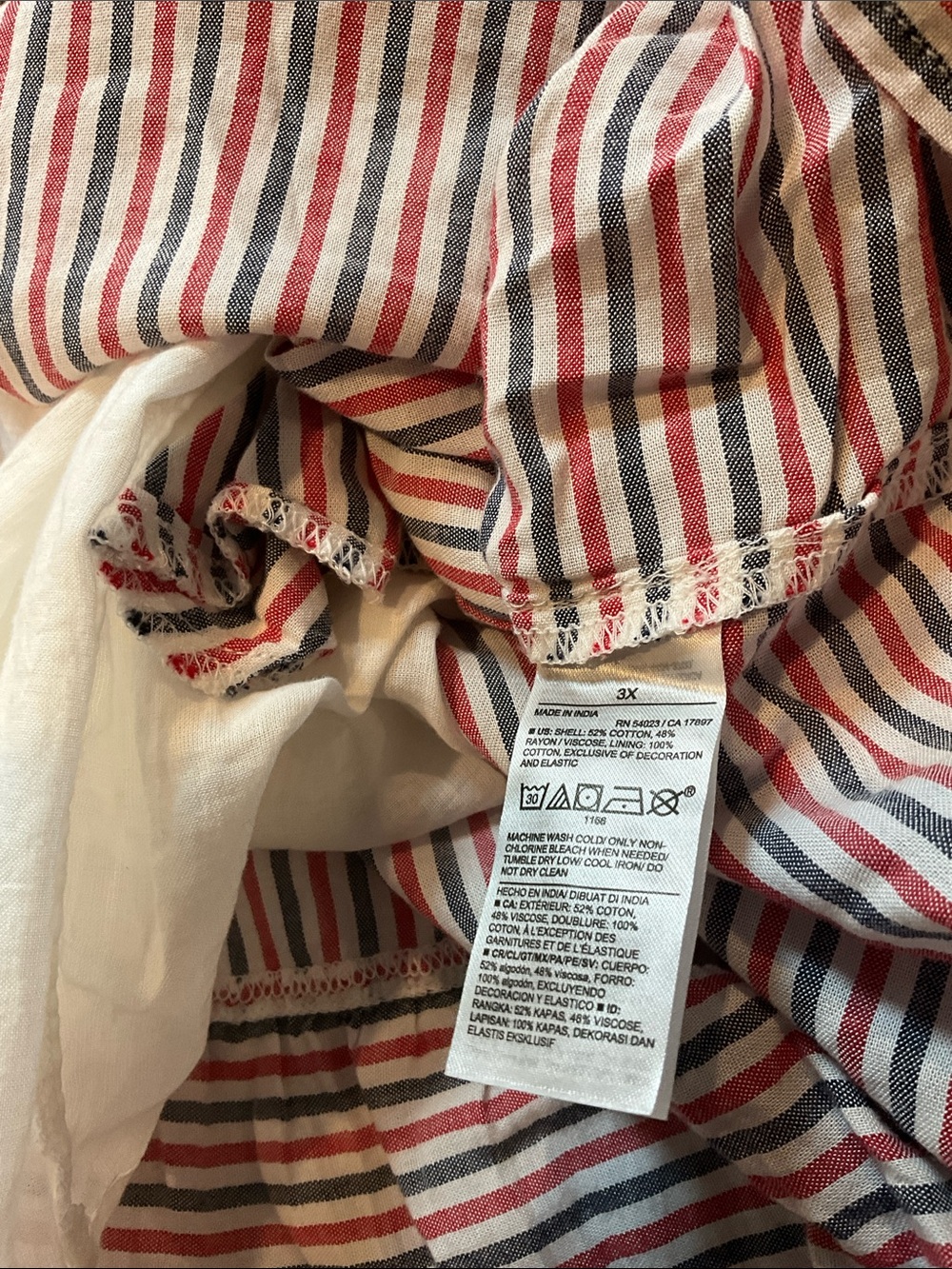 Old Navy Short Sleeve Lined Striped Maxi Dress With Pockets Size 3X NWOT - Picture 4 of 6